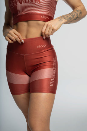 Bermuda Estampa Listra Lateral Marrom