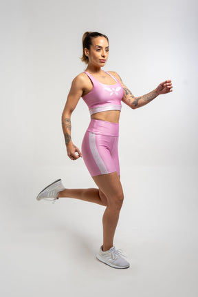 Bermuda Estampa Mescla Rosa