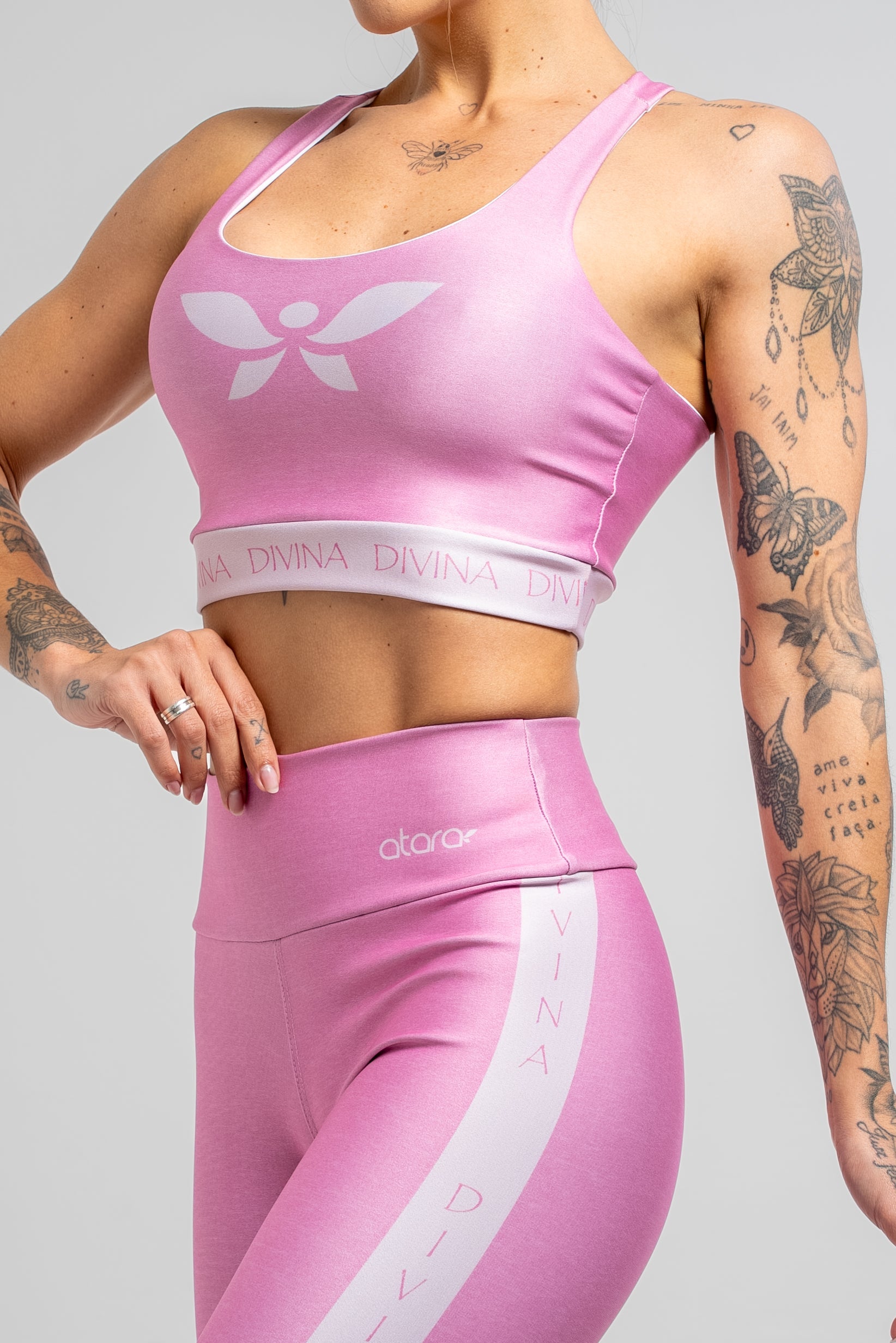 Bermuda Estampa Mescla Rosa