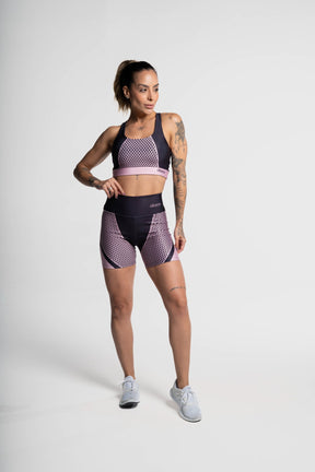 Bermuda Estampa Renda Rosa