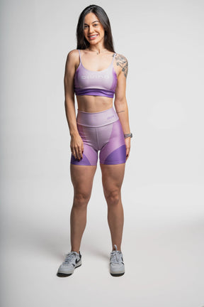 Bermuda Três Cores Roxa