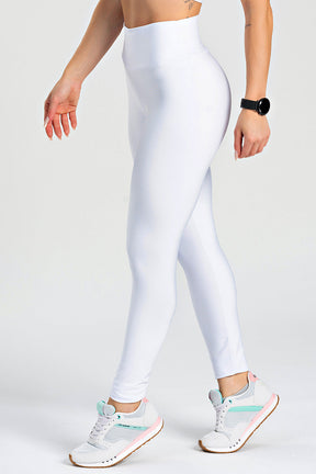 Legging Básica Lisa Branca