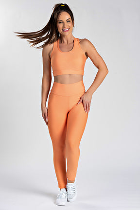 Legging Básica Lisa Laranja