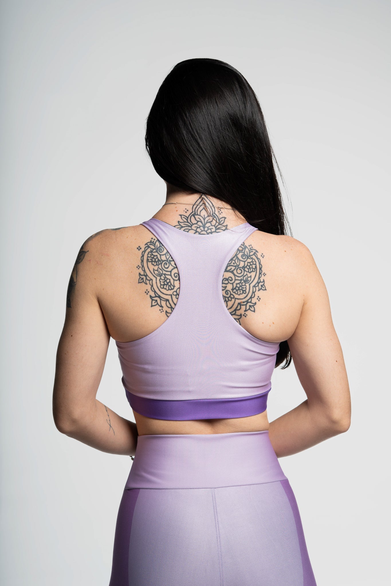 Top Nadador Três Cores Roxa