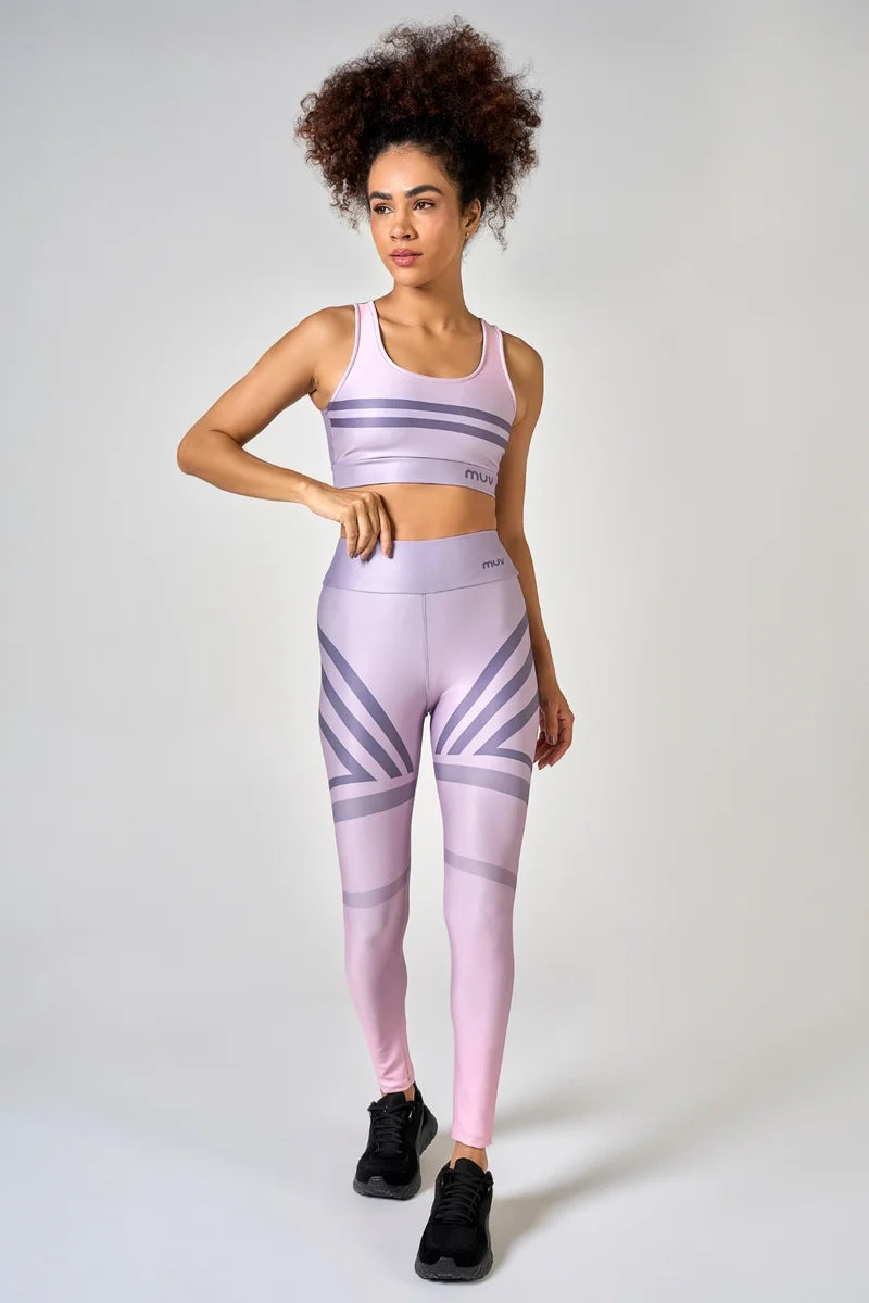 Conjunto Feminino Legging + Top Nadador Degradê