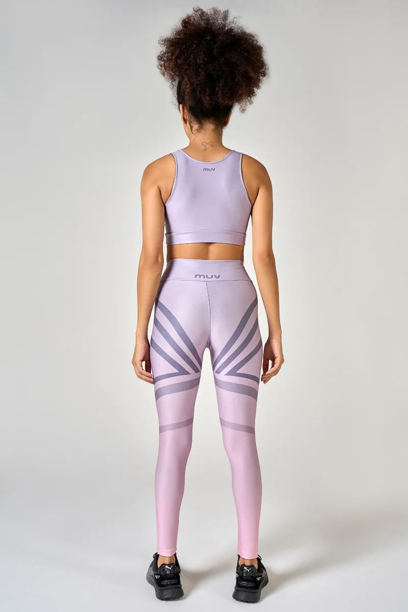 Conjunto Feminino Legging + Top Nadador Degradê