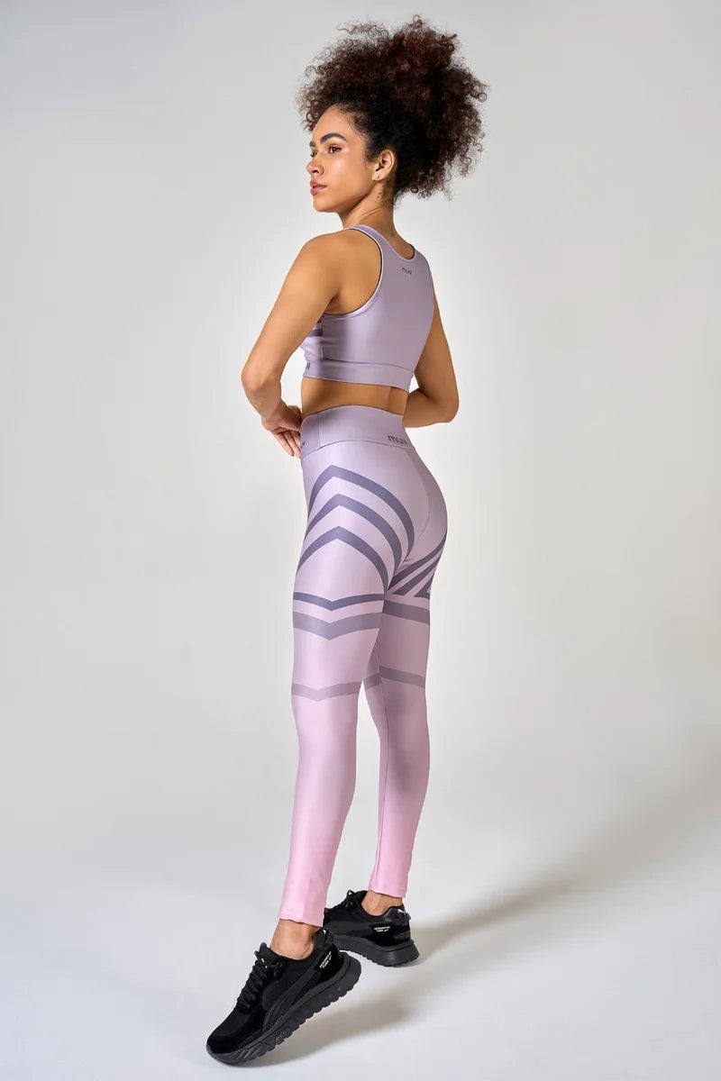 Conjunto Feminino Legging + Top Nadador Degradê