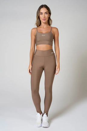 Conjunto Feminino Legging + Top Alça Classic - Camurça