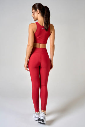 Conjunto Feminino Legging + Top Nadador Classic - Cereja