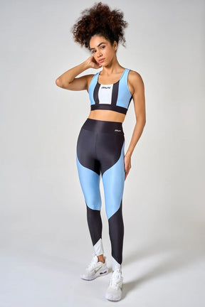 Conjunto Feminino Legging + Top Nadador Collor Block