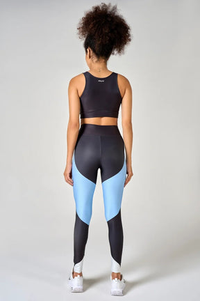 Conjunto Feminino Legging + Top Nadador Collor Block