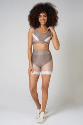 Conjunto Feminino Short + Top Nadador Roasted Coffe