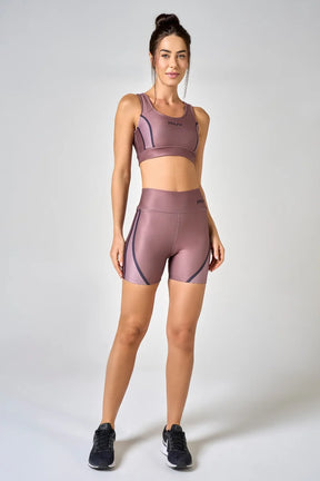 Conjunto Feminino Short + Top Nadador Duo Brown