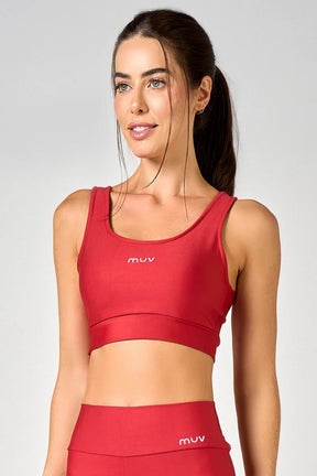 Conjunto Feminino Legging + Top Nadador Classic - Cereja