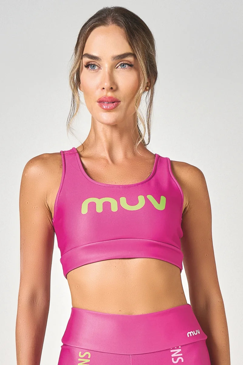 Conjunto Feminino Legging + Top Nadador Nothing Happens Until You Move